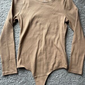 nuuds Camel Long Sleeve Bodysuit